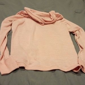 Light sweatshirt with high neck